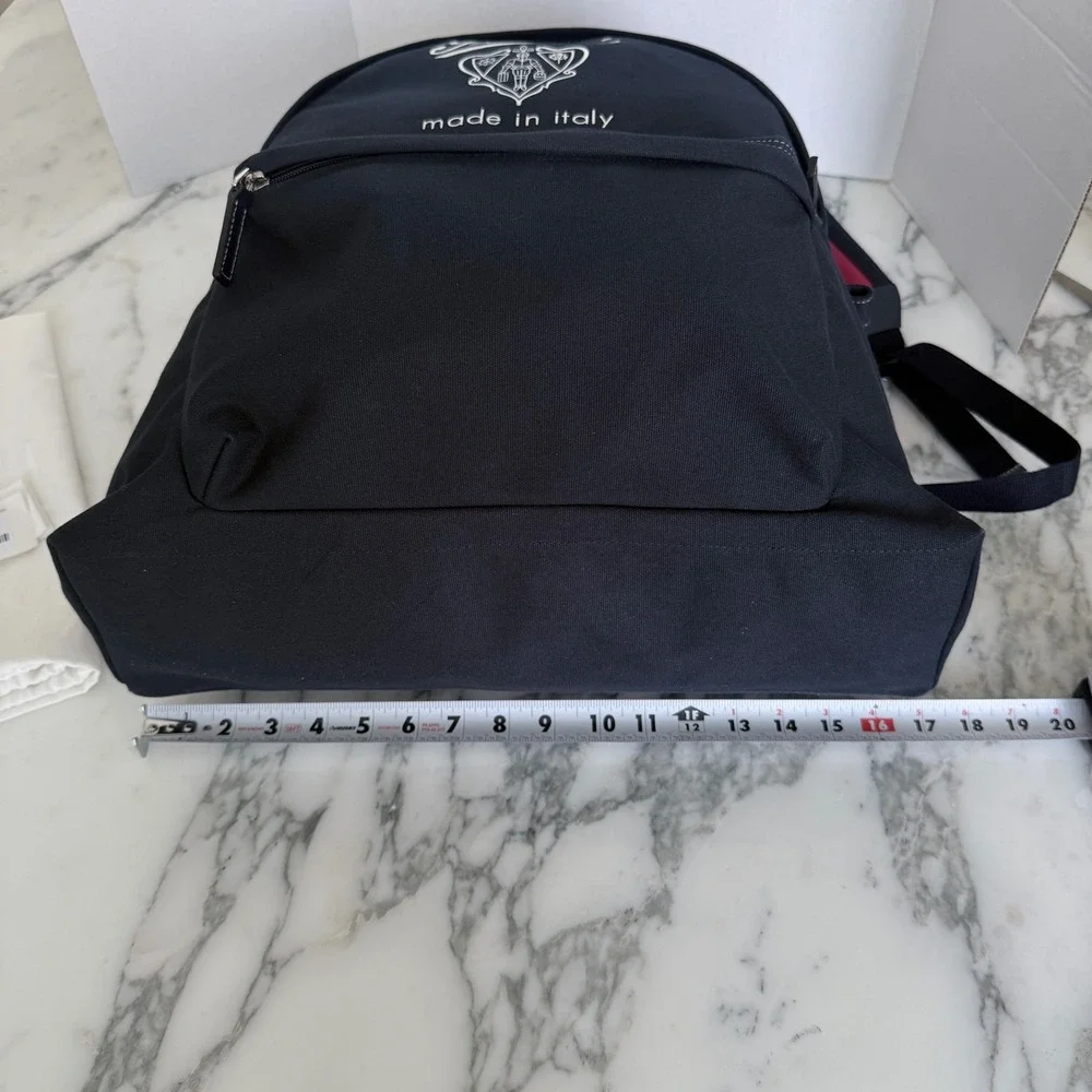 Gucci Large Crest-Print Backpack in Blue Fabric, 821643